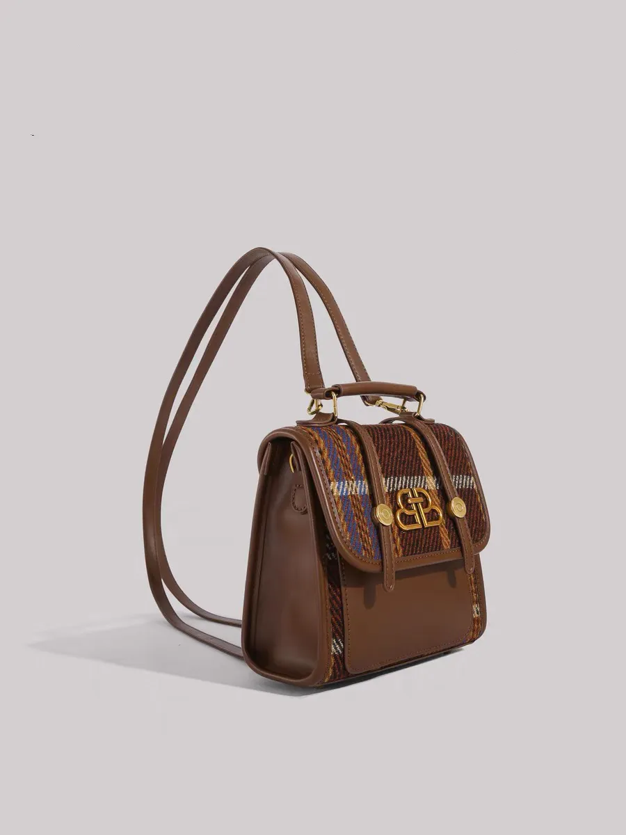 Sac à dos style British Academy pour femmes, sac à dos Maillard, petit sac d'école, automne et hiver