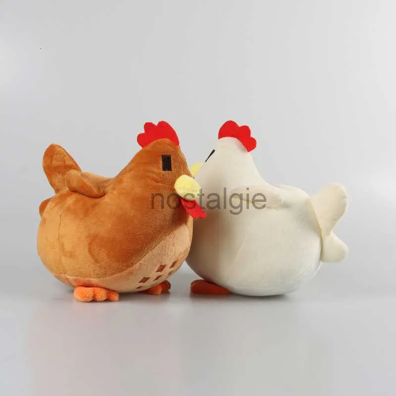 Animais de pelúcia recheados 22cm Stardew Valley Chicken Pillow Soft Animal Toys Cartoon Crianças Presente de Aniversário Natal 230217 240307