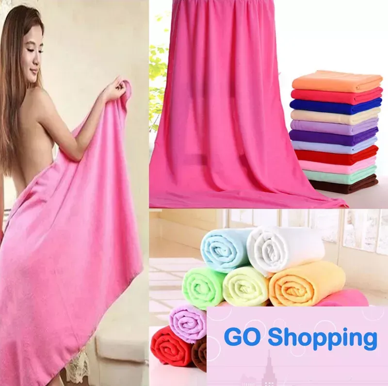 High-end Microfiber Bath Towels Beach Drying Bath Washcloth Shower Towel Swimwear Travel Camping Towels Shower Cleaning Towels 70x140cm