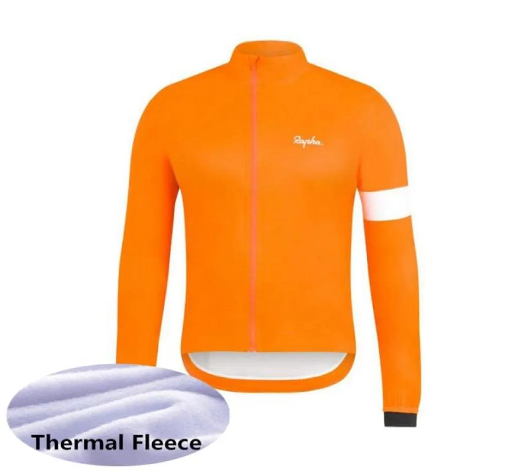 2020 équipe hommes cyclisme Jersey hiver thermique polaire à manches longues VTT vélo chemise chaud vélo vêtements Sports de plein air uniforme Y25437122