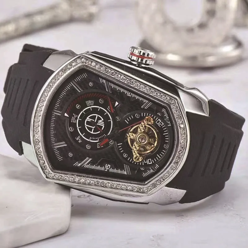 Горячая Распродажа Montre Luxe Оригинальные Часы Richards Millie Moissanite Tourbillon Автоматические Механические Мужские Часы Дизайнерские Роскошные Часы Мужские Высочайшее Качество Dhgate Новинка