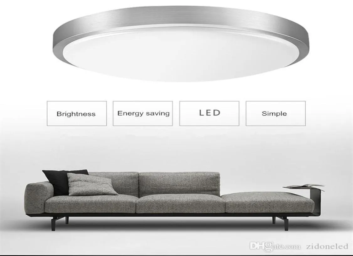 Luz de teto moderna redonda LED Dia21cm 12W montada na superfície simples foyer luminárias estudo sala de jantar sala de estar corredor doméstico luz6629883