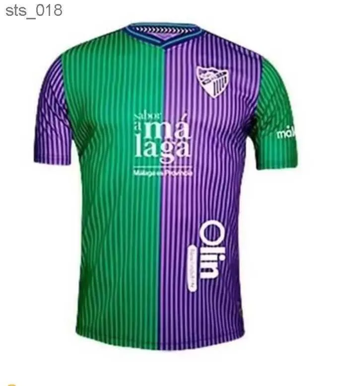 Soccer Jerseys CF Malaga 2023/2024 Juanpi Munoz Febas Adrian Football Shirt Burgos Casas Juankar Futbol Juande Uniforms Menh240307