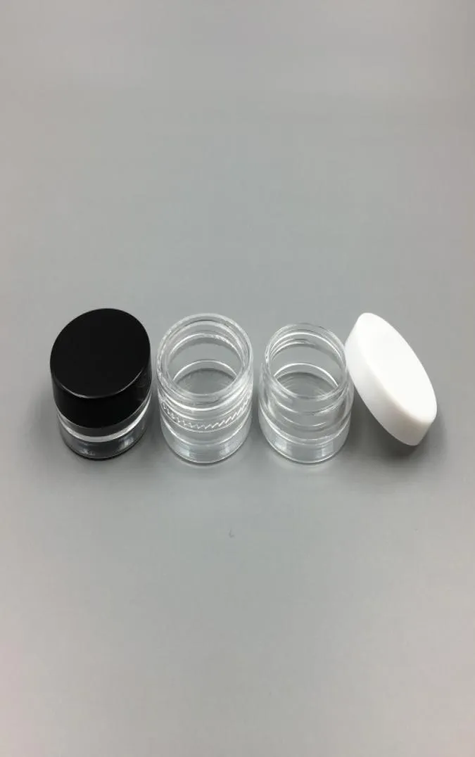 1ml1g plast tom burk kosmetisk prov klar potten akryl makeup ögonskugga läppbalsam nagelkonst stycke container glitter flaska trav8390258