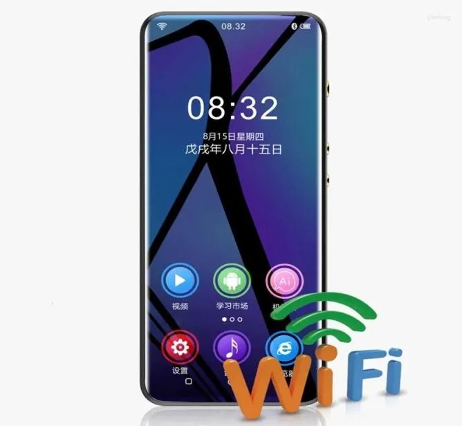 شاشة تعمل باللمس الكاملة MP4 Player Bluetooth 50 WiFi AI Android FM Radio Recording Music Music Fideo Buildin Seeper5659319