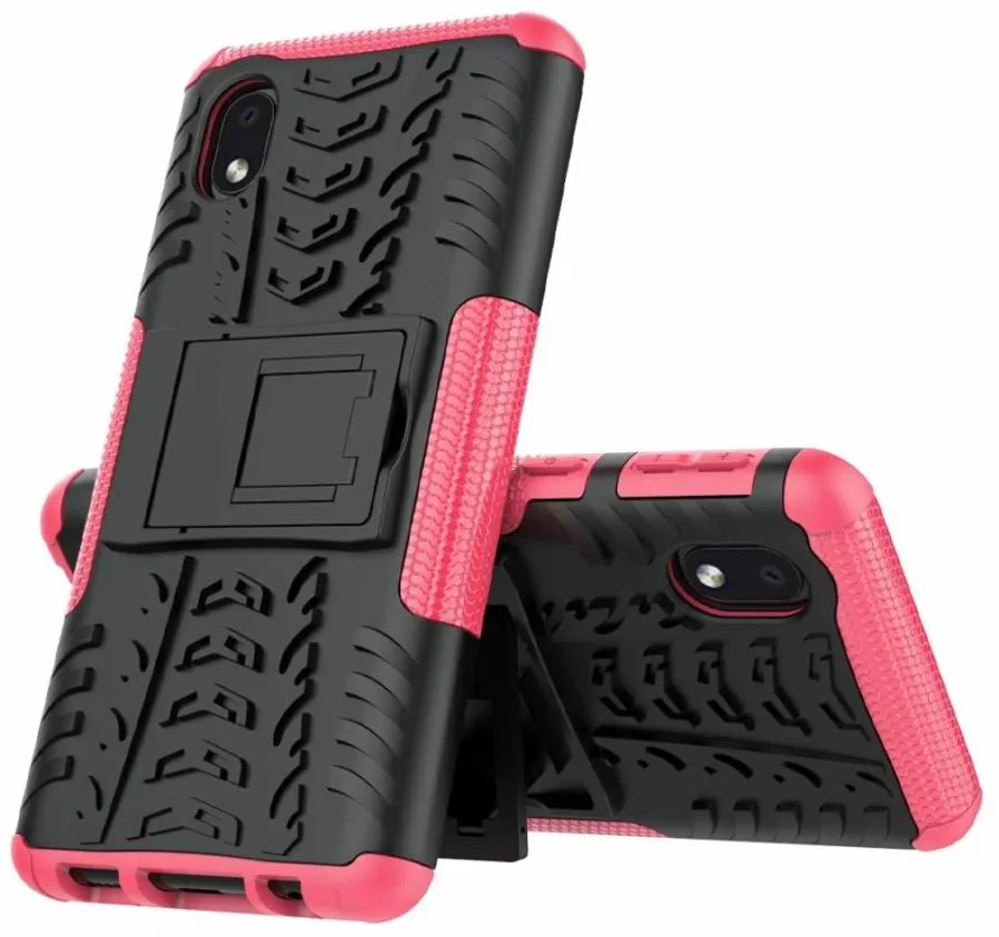 2 I 1 Hybrid Kickstand Impact Rugged Heavy Duty TPUPC Case Cover för Samsung A01 Core A21S A11 A21 A31 A41 M11 A70E Note 10 Lite7332980