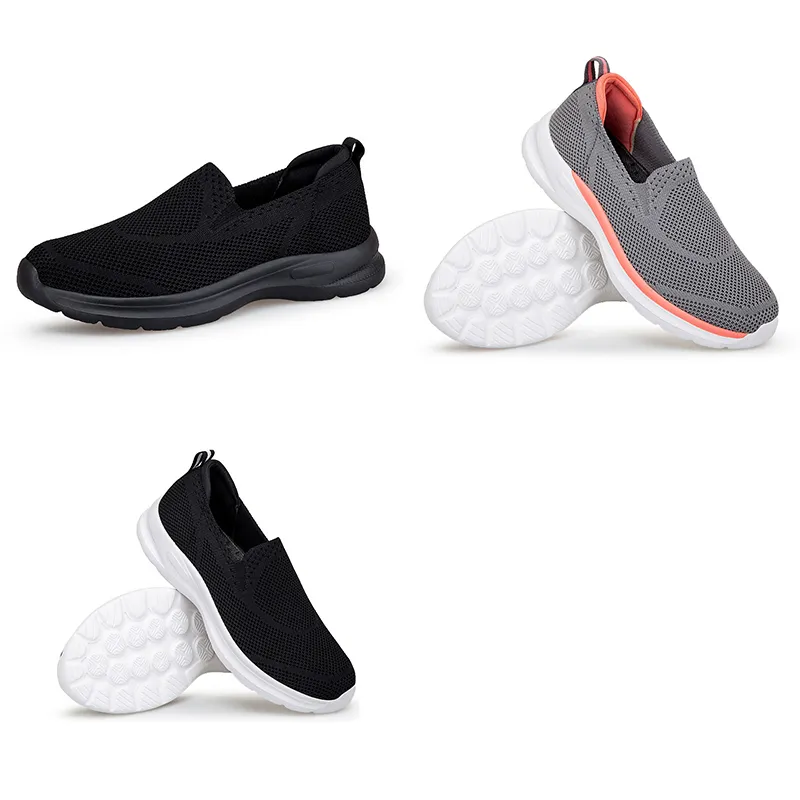 Spring New Comfortable Soft Sole One Step Step Step Fit for Women Shoes in Large Size Middle Age Strong running Shoes for Men Shoes GAI 085