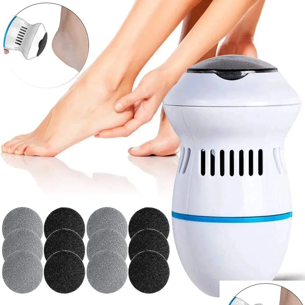 Foot Rasps Electric Foot Grinder Vacuum Callus Pedicure Tools Rechargeable Files Clean For Hard Cracked Skin 240226 Drop Delivery Heal Dhksa