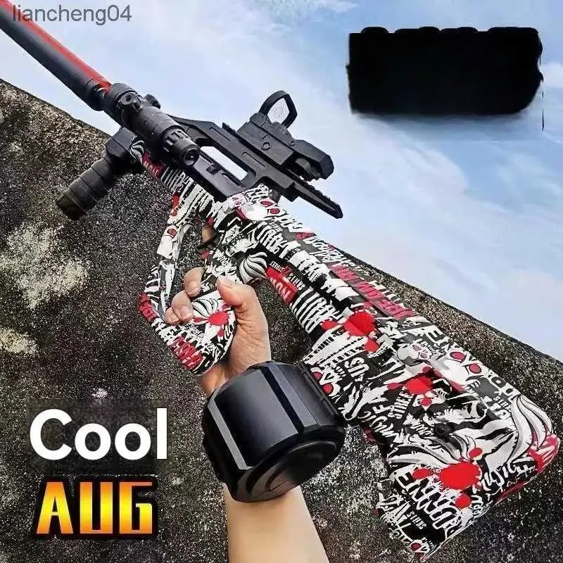 Arma brinquedos agosto armas de hidrogel manual elétrico 2 modos armas de brinquedo antiestresse água paintball modelo armas airsoft para adultos meninos cs luta