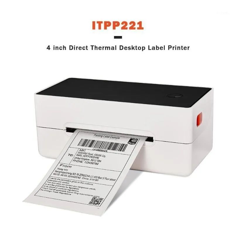 Drucker Issyzonepos Etiketten-Barcode-Drucker 4 Zoll 4x6 USB-Thermopapierdruck Express-Labeldrucker1 Drop-Lieferung Dh6x3