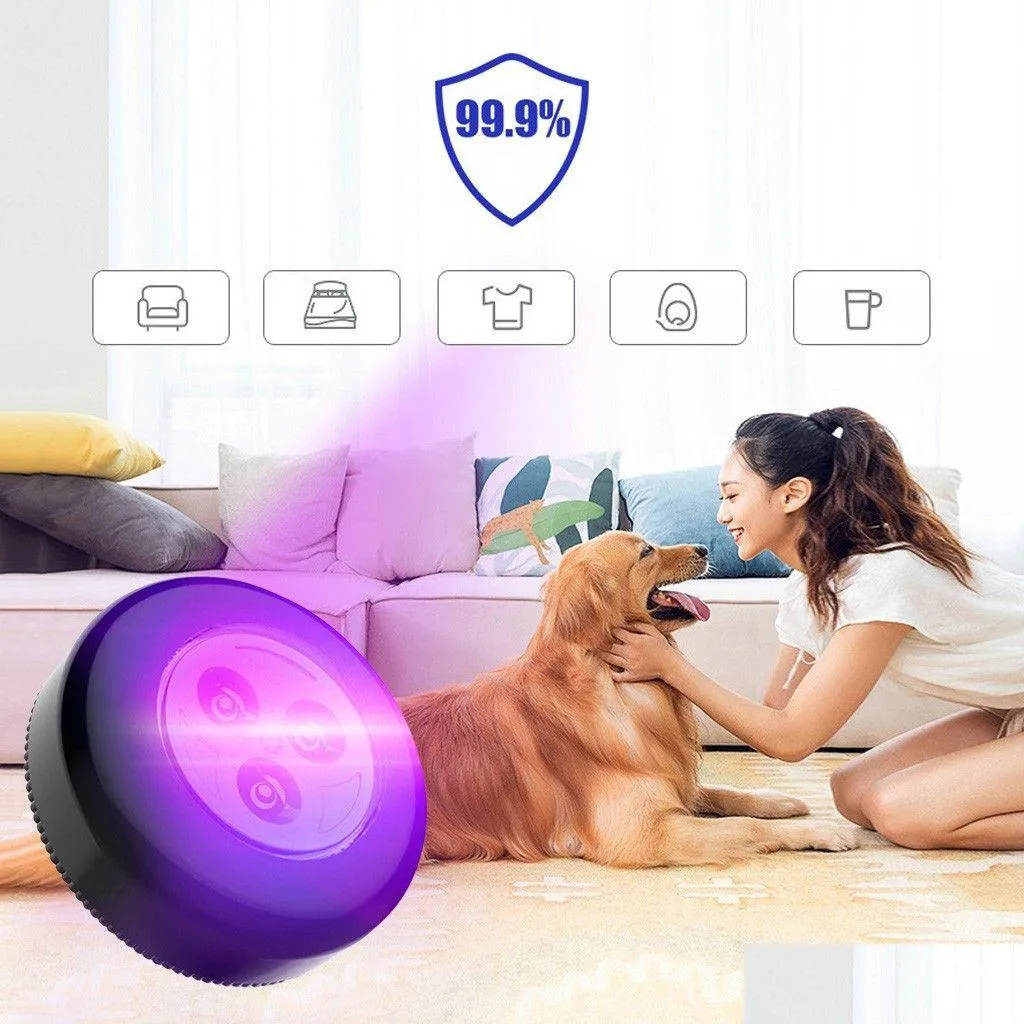 Luci UV Toilette domestica portatile Lampada da viaggio portatile Tubi luminosi Traviolet Sterilizzatore Uvc Luce nera Led Disinfezione germicida Uv Dro Dhxp1