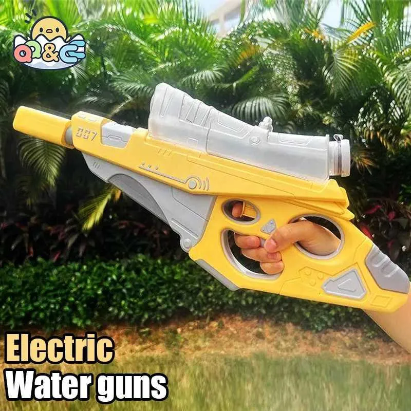 Gun Toys Electric Water Gun Bottle Carryable Automatisk stor kapacitet Pulse Summer Beach Battle Outdoor Water Guns Children Toys For Kidsl2403
