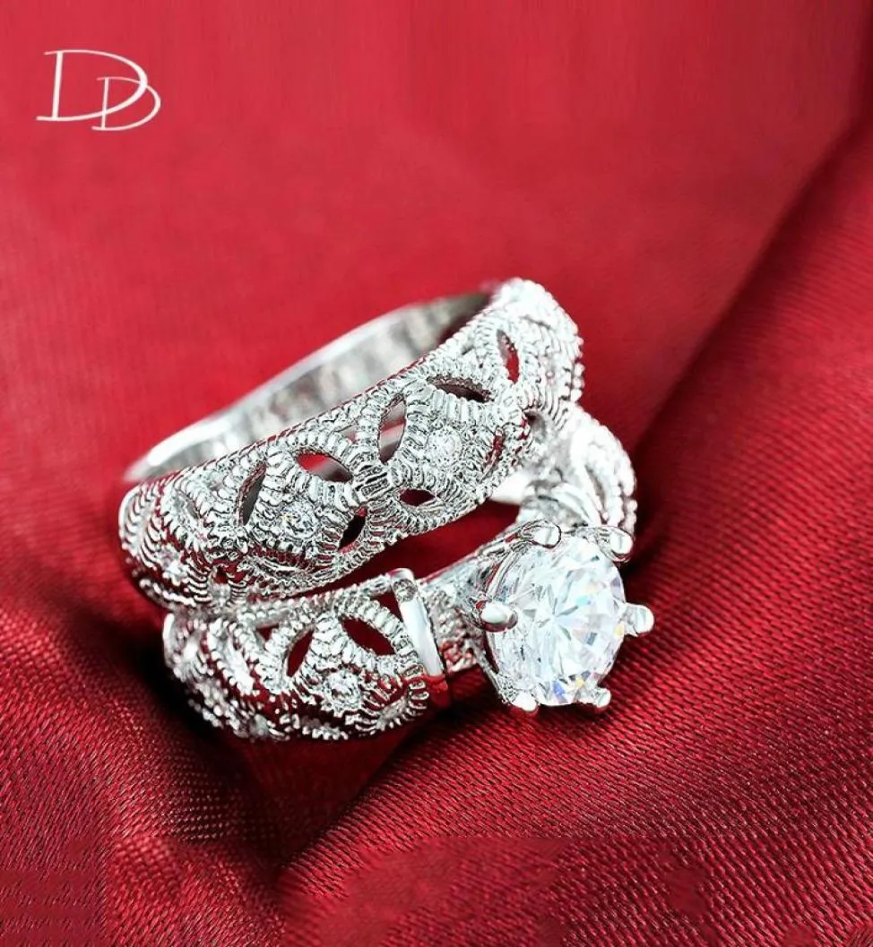 Wedding Rings DODO Vintage Band Bridal Sets Engagement For Women Anelli Trendy Jewelry Anillos Ladies Bagues DD1501325664