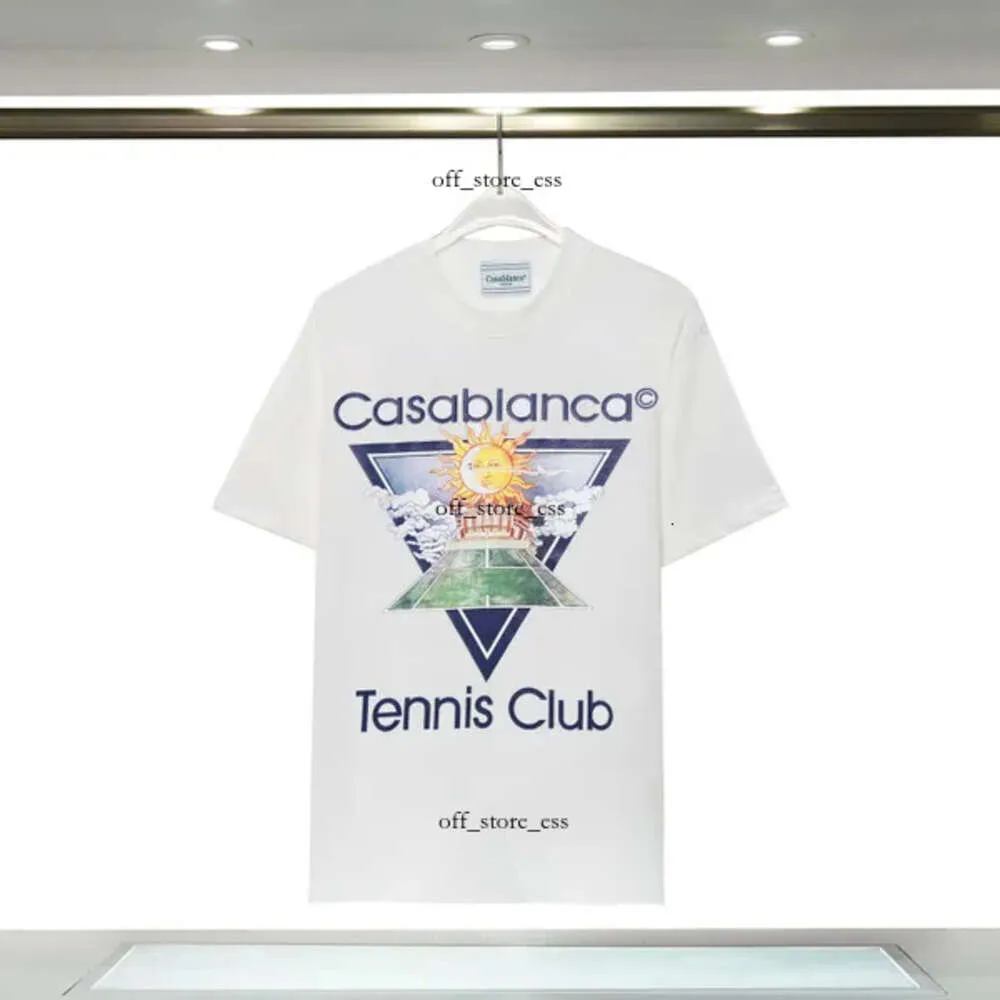 Casablanca T-Shirt Herrenhemd New Style Shirts 2024 Casa Blanca Herren T-Shirt Designer T-Shirts Casablanc Shirt Casaul T-Shirt US Größe S-3Xl Hochwertige Sommerhemden 702