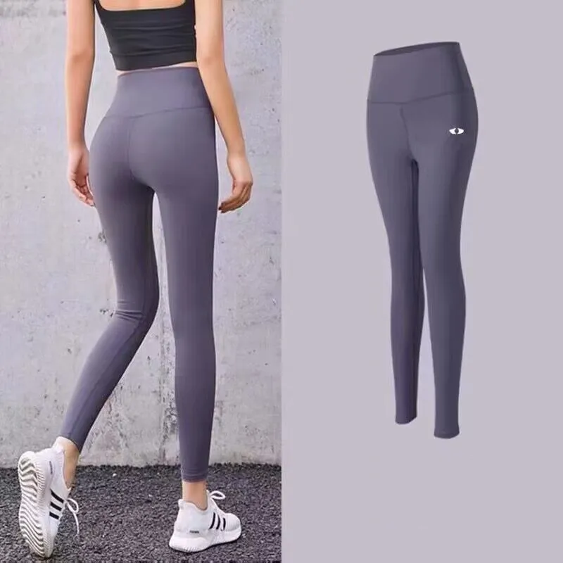 Women Yoga Pants Fashion Patchwork Color Crossover High Waist Hip Lift Abdominal Sports Leggings Gym Fitness Workout Tights Under