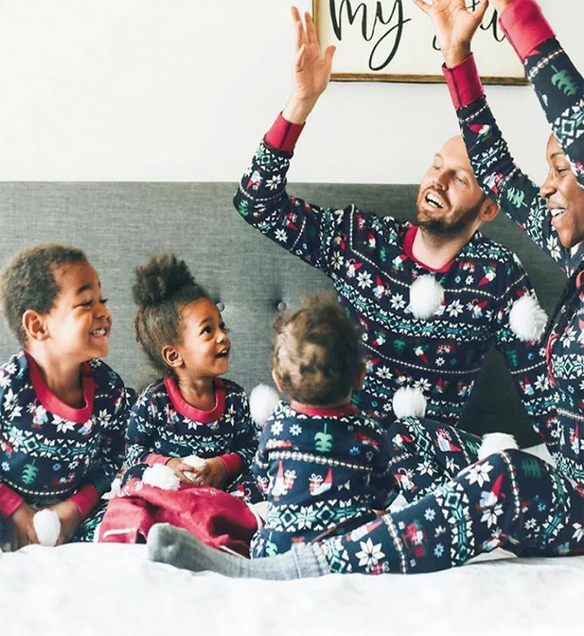 Семейный Рождественский пижамный комплект 2020, одежда для сна для мамы, дочки, папы и сына, одинаковая одежда, детские рождественские пижамы, одежда для сна, топы, брюки4156927