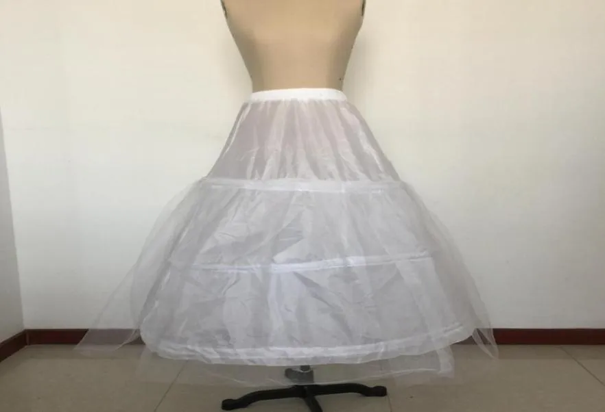 White Tulle Bridal Dress Crinoline Ball Gown Bridal Dress Petticoat 3 Steel Ring Floorlength Wedding Dress Slip Style Wedding Pet6123778