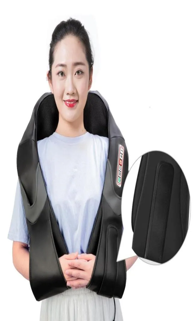 Hembil U Shape Electrical Shiatsu Back Neck Shoulder Body Massager Infraröd uppvärmd knådande bil Hem Massagem T191101240N4721123