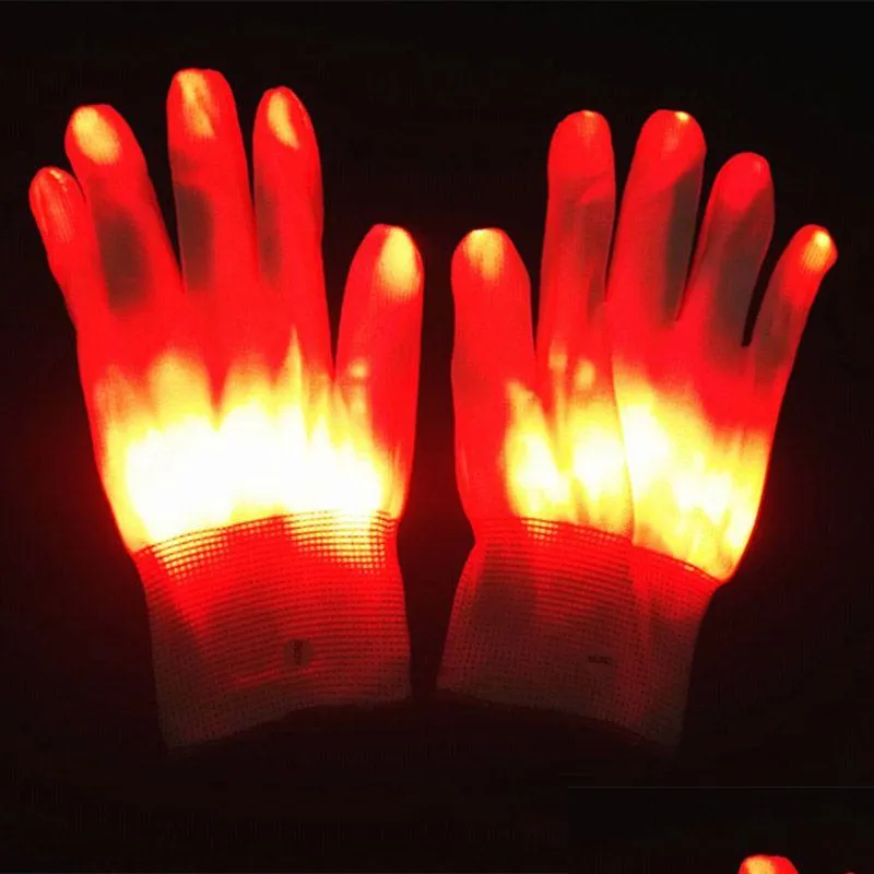 Other Led Lighting Brelong Colorf Luminous Gloves 6 Patterns Led Magic Novelty Halloween Costume Party Decorative A Pair Drop Delivery Dhvlk