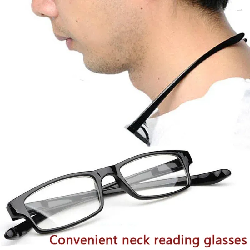 Solglasögon Sonsat Ultralight Hanging Stretch Reading Glasses Män Kvinnor Anti-Fatigue HD Presbyopia glasögon Diopter