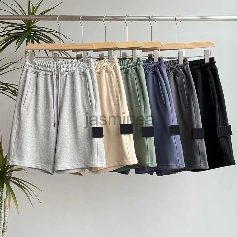 Shorts masculinos de verão shorts masculinos calças curtas moda correndo solto processo de lavagem de secagem rápida de tecido puro na moda casual hip-hop shorts 240307