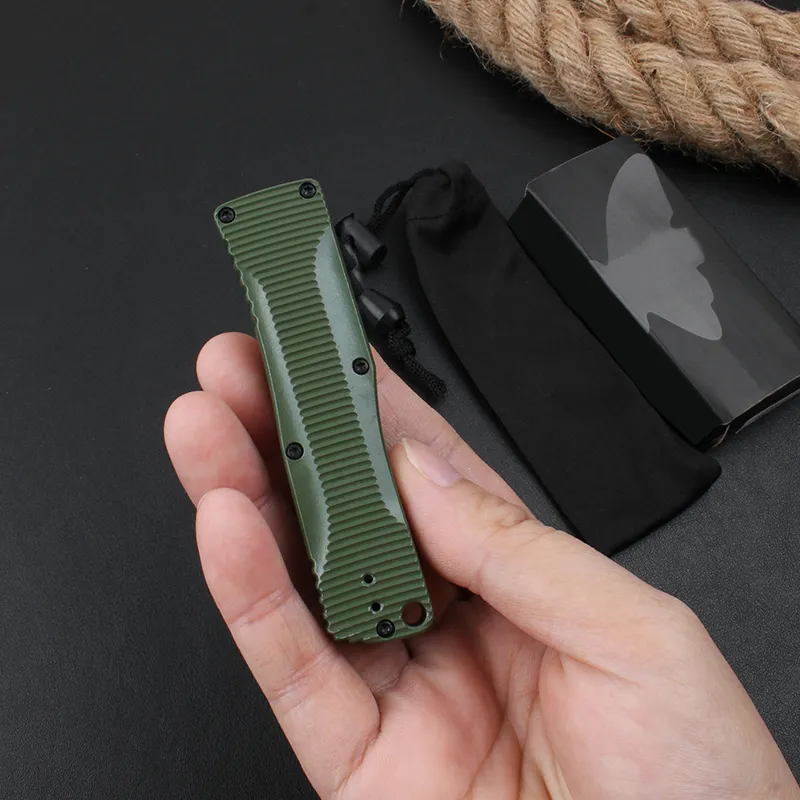 Outdoor Hunting BM 4850 Tactical Knife Zinc Aluminum Handle Stonewashed Blade Tactical Pocket Knives