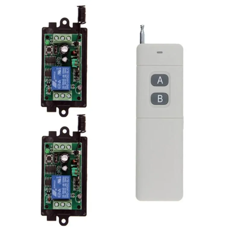 3000m DC 9V 12V 24V 1 CH 1CH RF Wireless Remote Control Switch System2CH Transmitter ReceiverMomentary Toggle1619706