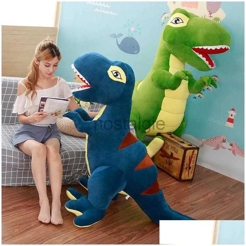 Animali di peluche ripieni 45 * 160 cm Dinosauro del fumetto Giocattolo Tyrannosaurus Doll Cute Kids Bambini Regali di compleanno Mx200716 Drop Delivery Toys Dhbmq 240307