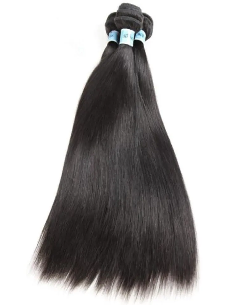 10A Grade Natural Black Color Silky Straight Chinese Virgin Human Weft Hair Bundles for Black Woman Fast Express Delivery1829139