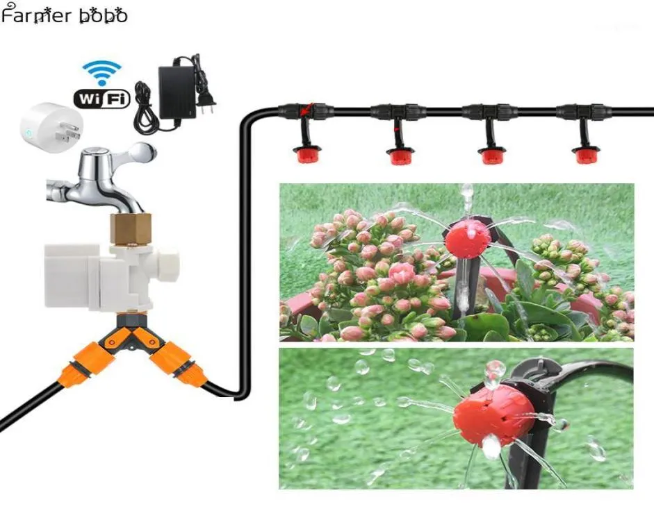 2018 NUEVO WIFI Irrigador de jardín Sistema de riego Riego por goteo Control de teléfono móvil Jardín Temporizador de riego automático Autoplay16666231