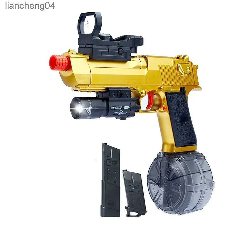 Gun Toys Gel Balls Blaster Glock Pistol Toy Gun Hydrogel Electric Paintball Gun for Adults Boys Outdoor Cs Shooting Game Christmas Gift