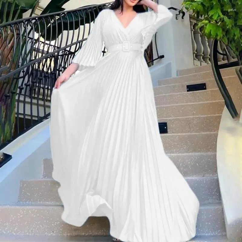 Ethnische Kleidung Plus Größe Afrikanische Party Kleider Für Frauen 2024 Sommer Chiffon Lange Maxi Kleid Elegante Kaftan Muslimischen Kleid Afrika