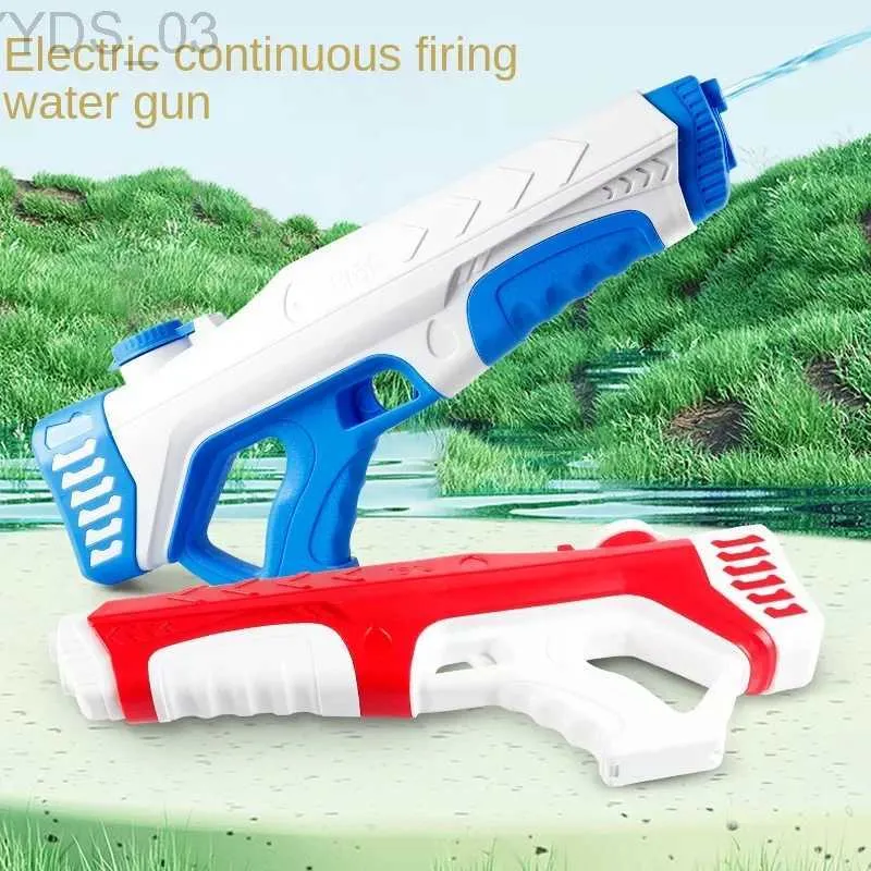 Gun Toys Pistolet à eau électrique à tir continu, piscine extérieure de plage, jouet à eau pour enfants, pistolet à eau de très grande capacité YQ240307