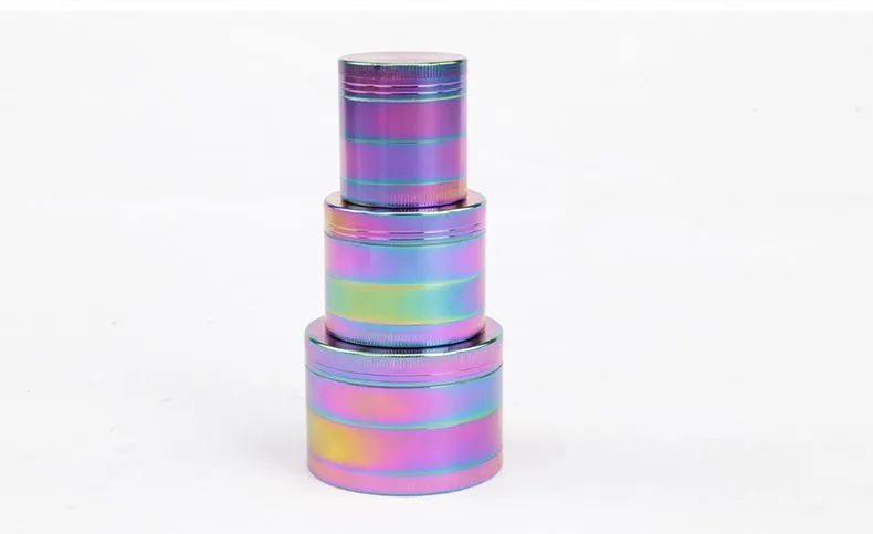 Metal Herb Grinder Cheap Tobacco Grinder Magentic Designed 40mm Rainbow Color Metal Zicn Alloy Grinder Herb 5915IB-5918IB