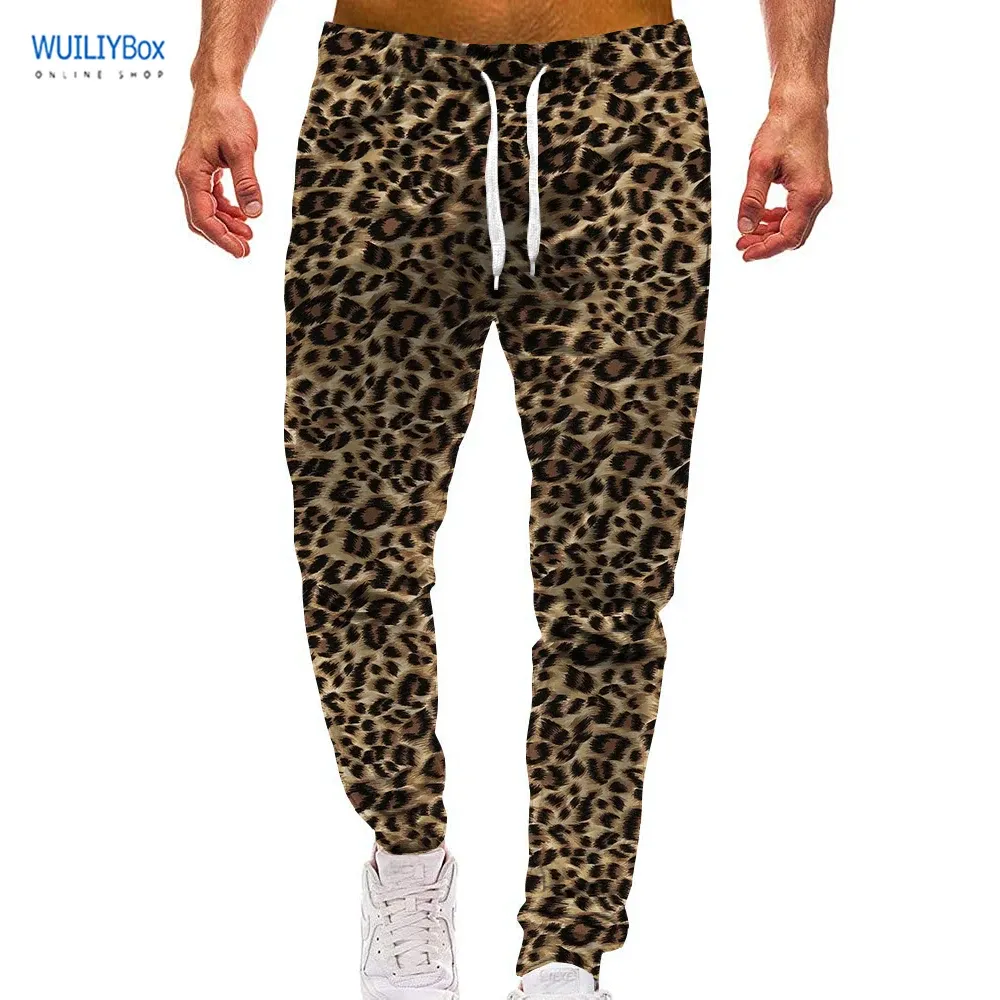 Pantaloni 3D Sport Sports Leopard Stampa pantaloni casual pantaloni grafici uomini/donne pantaloni della tuta con coulisse