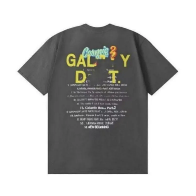 Gallary Dept Shirt New High Street Fashion Märke Retro Colorful Print Loose Par Short Sleeve GalleryDept T-shirt för herrarna Womenshalf ärmar Tshirts FSA4