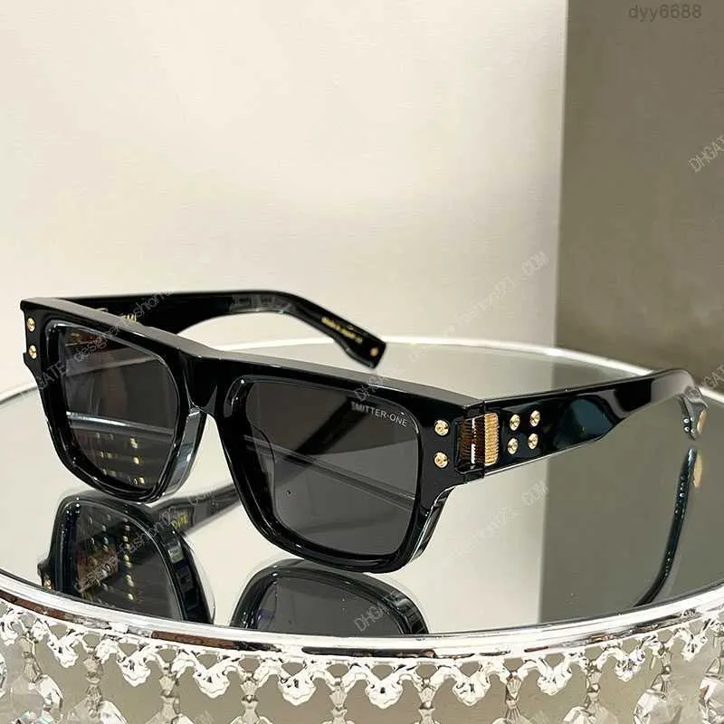 Fashion Designer Sunglasses Men Women Dita Emitter-one New Hexagonal Screw Hinged Ground Acetate Mirror Leg Chunky Sheet Dts418 F7uo