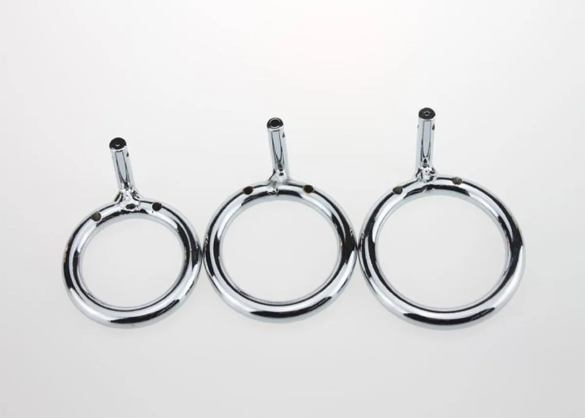 Stainless Steel Male Device Cock Cages Additional Cocks Ring 3 Size Choose Adult Sex BDSM Toys4761466