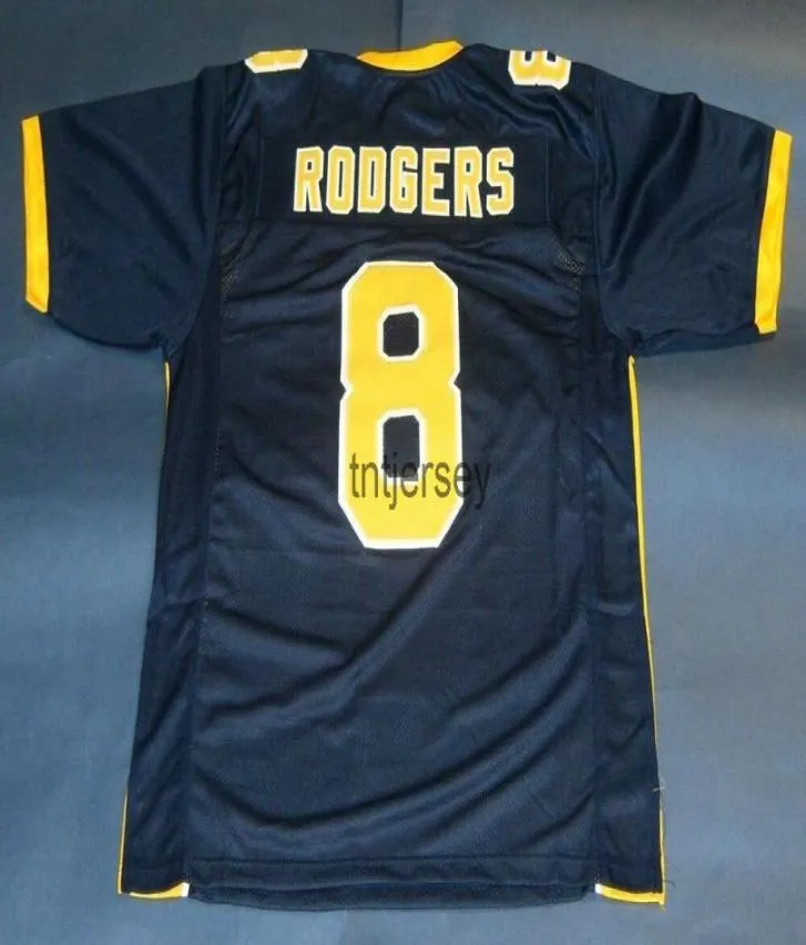 Pas cher personnalisé AARON RODGERS CALIFORNIA BEARS NAVY JERSEY CAL STITCHED ajouter n'importe quel nom number3694871