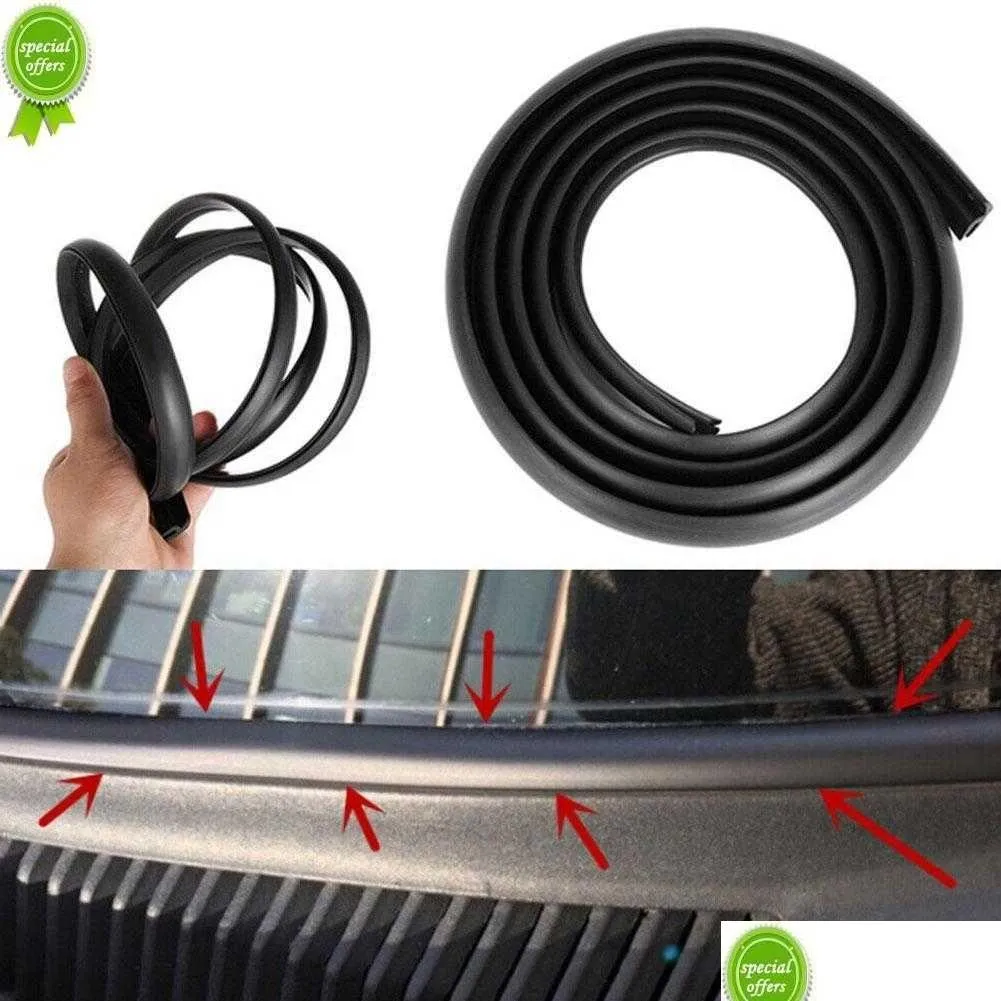 Bil Annat Auto Electronics Ny typ H Front Windshield Seals Gummi Bakfönster Weatherstrip Soltofyte Tätning Strip Trim Moding Sealing Fo DHHTB