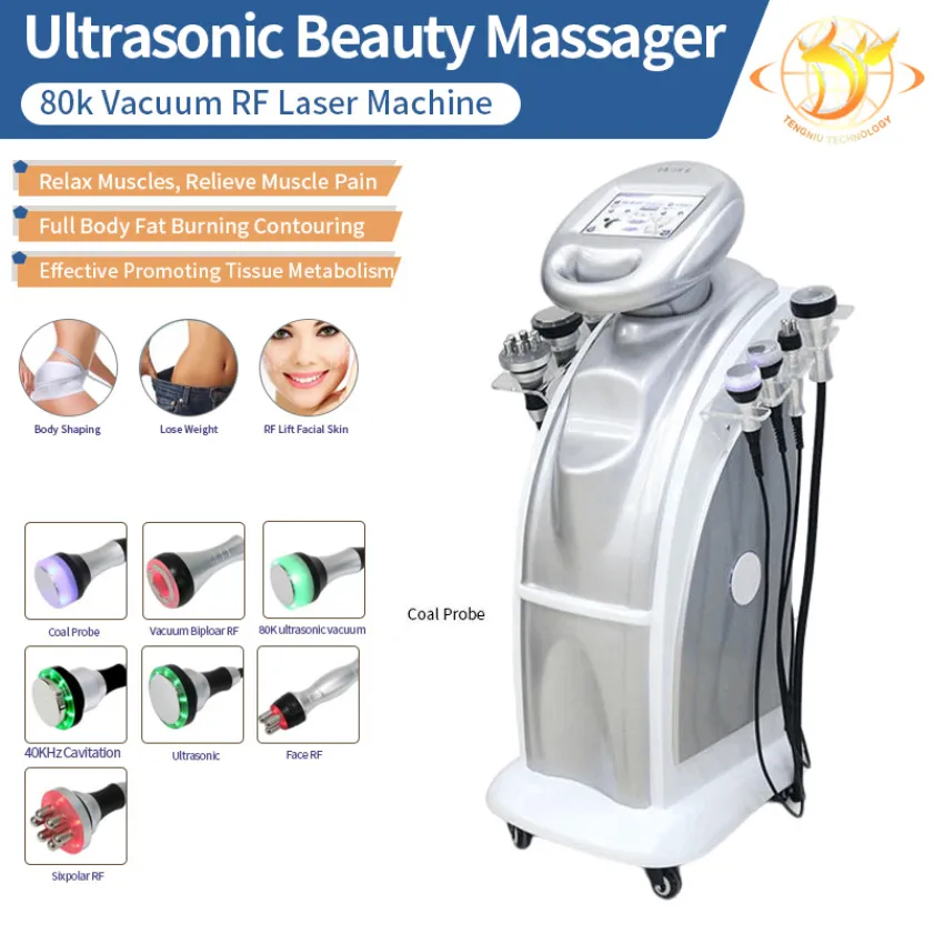 Corps ultrasonique de Cavitation de Lipo de Cavitation de Rf de 80K amincissant la Machine de beauté d'enlèvement de Cellulite livraison gratuite et Tax466