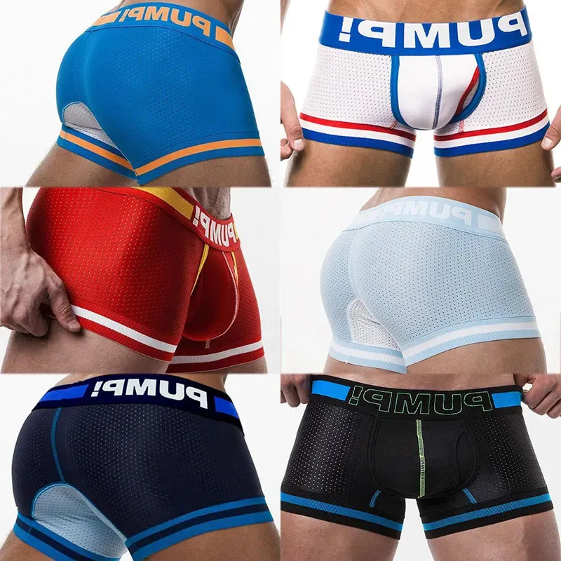 6 pçs chegada roupa interior masculina boxer homme modal masculino boxershorts boxers sexy boxer shorts deslizamento 240305