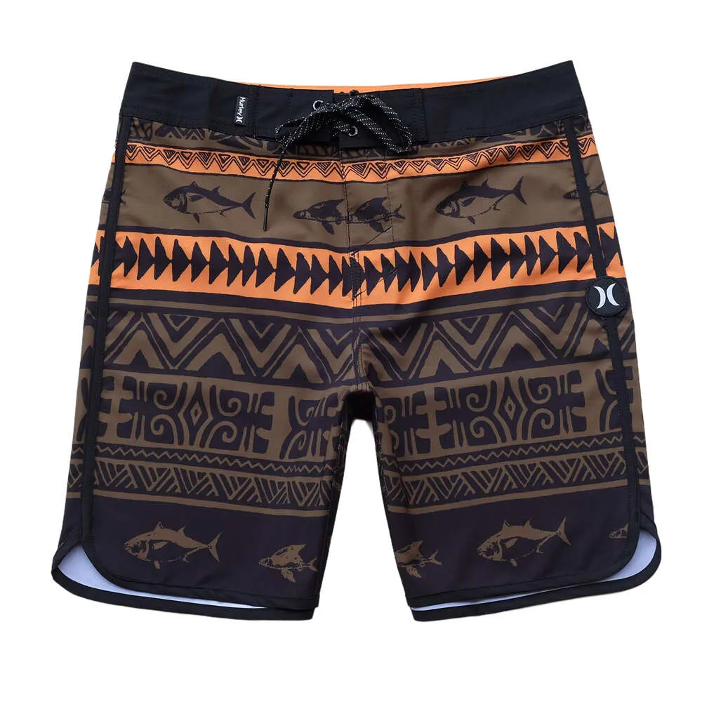 Hurley Beach Masculino Esportes de Verão Fitness Lazer Bermuda Shorts Elásticos Secagem Rápida Calças de Surf