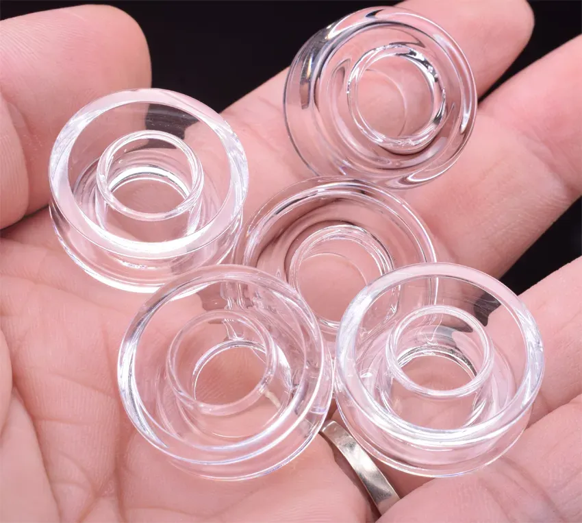 Quartz Dish for Titanium Ti/Qtz Titanium Nail Replacement Quartz Dish Quartz Banger Beracky Cyclone Riptide Glass Spinning Carb Cap