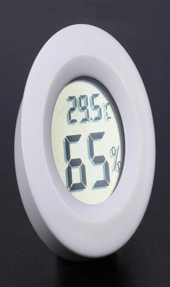 Mini LCD numérique rond thermomètre hygromètre portable réfrigérateur température humidité mètre zer testeur détecteur 50110 degrés 8488010