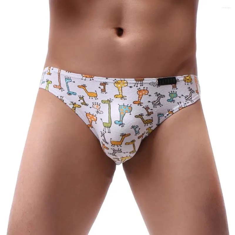 Underpants Kawaii Homens Underwear Briefs Silky High Elastic Mens Shine Brilhante Breve Biquíni Dos Desenhos Animados # P8