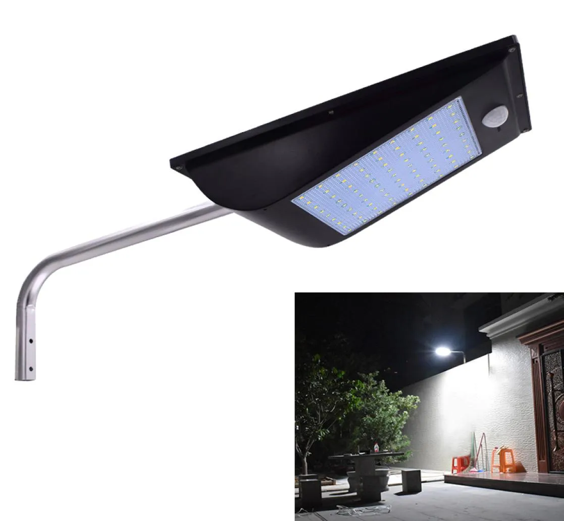 11000mAh Luce solare da giardino 110LED Sensore di movimento super luminoso Luce di sicurezza Palo luminoso con 3 modalità di controllo remoto8788677