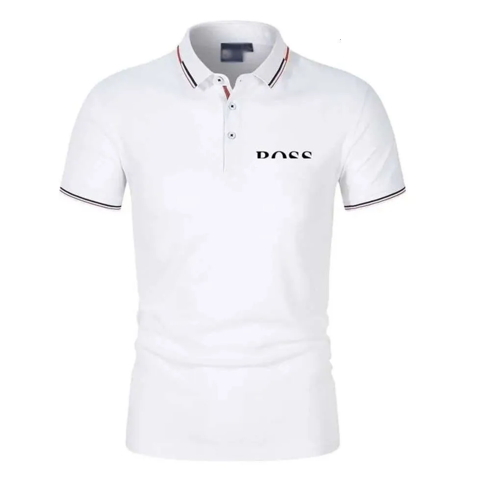 Prawidłowy styl Man Projektanci Ubrania męskie koszulki Polos koszulka 2024 marki mody Bos Summer Business Casual Sports T-shirt bieganie na świeżym powietrzu Sportswear433