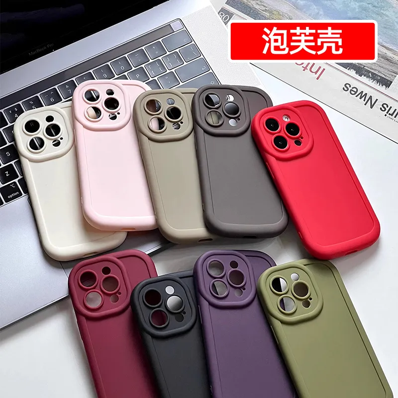 Fundas de teléfono blandas de TPU mate para iPhone 15, 14, 11, 13, 12, 11 Pro Max, funda con respaldo, funda para teléfono móvil DIY, piel Simple y colorida, 700 Uds.