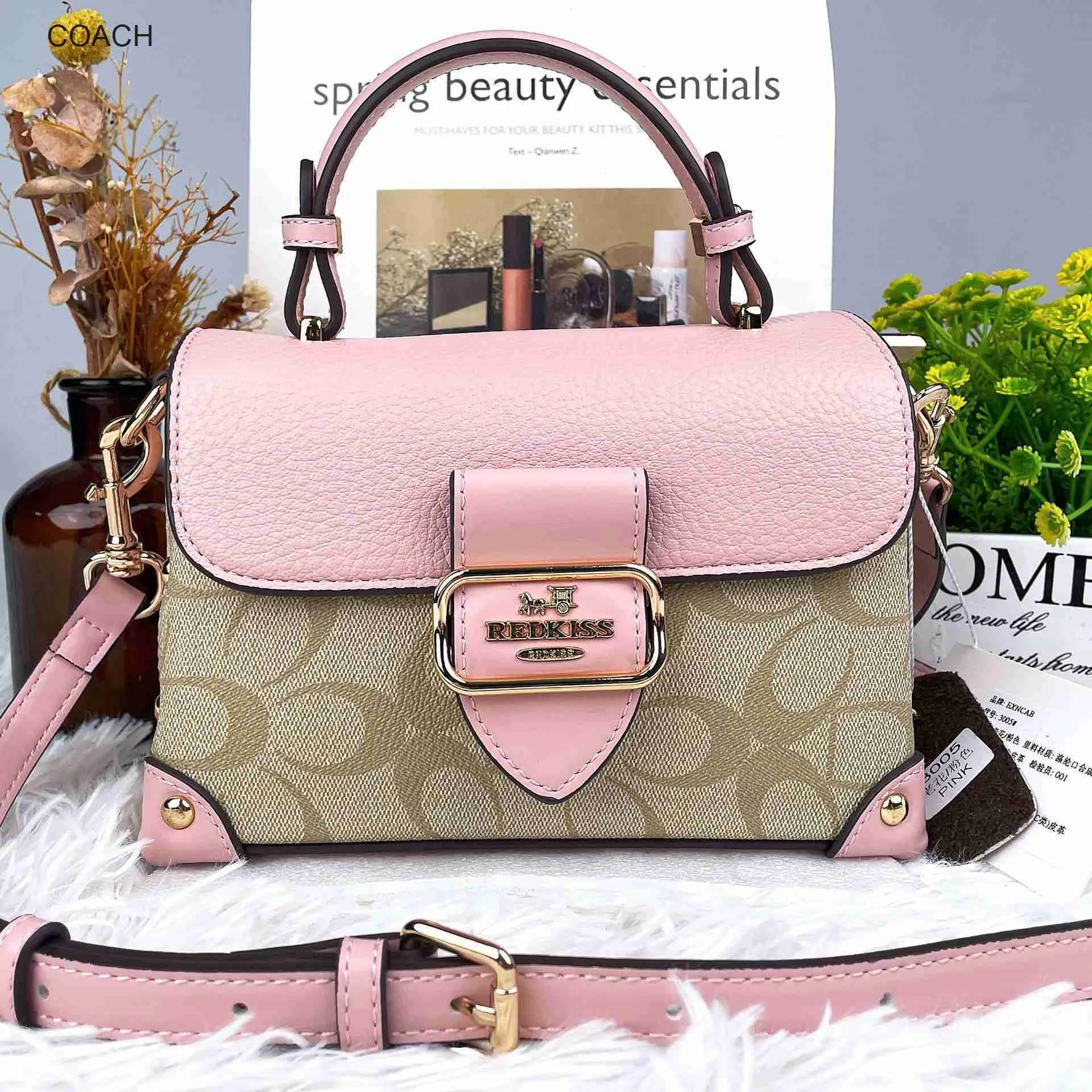 Factory Wholesale Retail Designer Bags Color Blocking Box Small Square Bag New High-end Leather Portable Commuting Single Shoulder Crossbody Color Womens